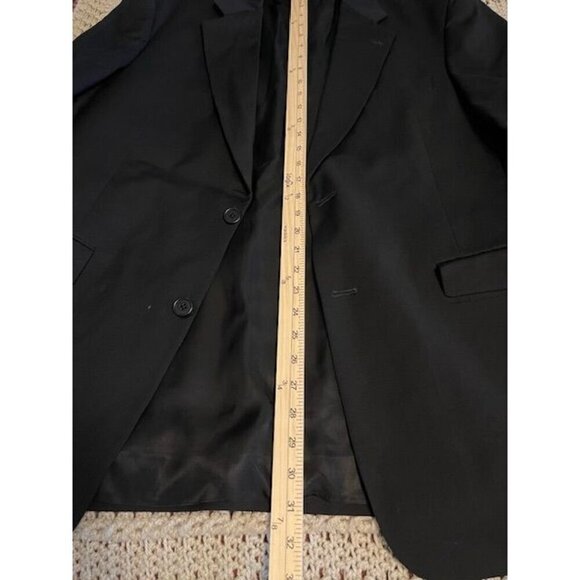 Daniel Cremieux Collection Blazer Men's 42R Black Pure New Wool Woolmark union - Picture 10 of 16
